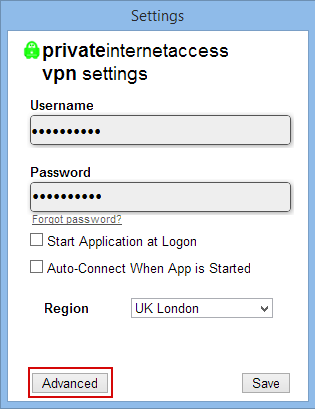 Go to advanced VPN settings