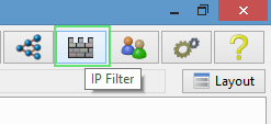 Open the IP-filter screen