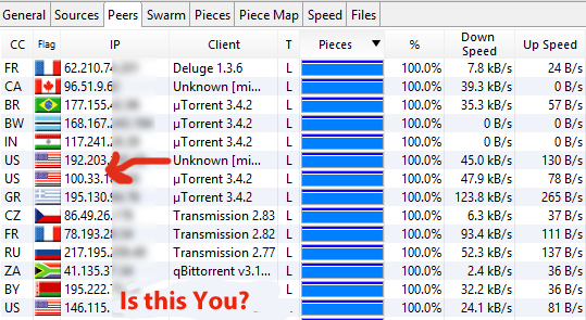 What happens if you download torrents (without) using a VPN 1