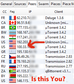 IP address shown in uTorrent (not anonymous)