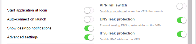 DNS Leak Protection and IPv6 leak protection in VPN software