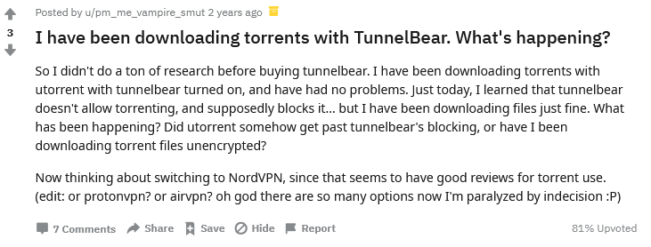 What you should know about using Tunnelbear VPN for torrenting. 10